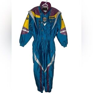 VNTG - DESCENTE - ONE PIECE - 💙🩷🩶💛- Ski Suit